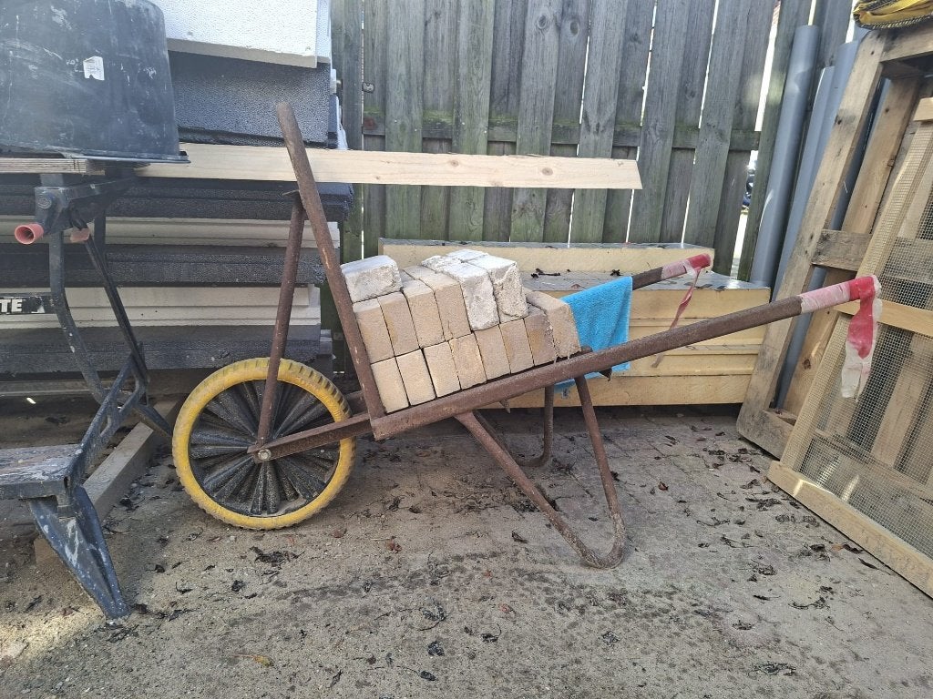 Steenkruiwagen, Ophalen, Gebruikt, Handmatig