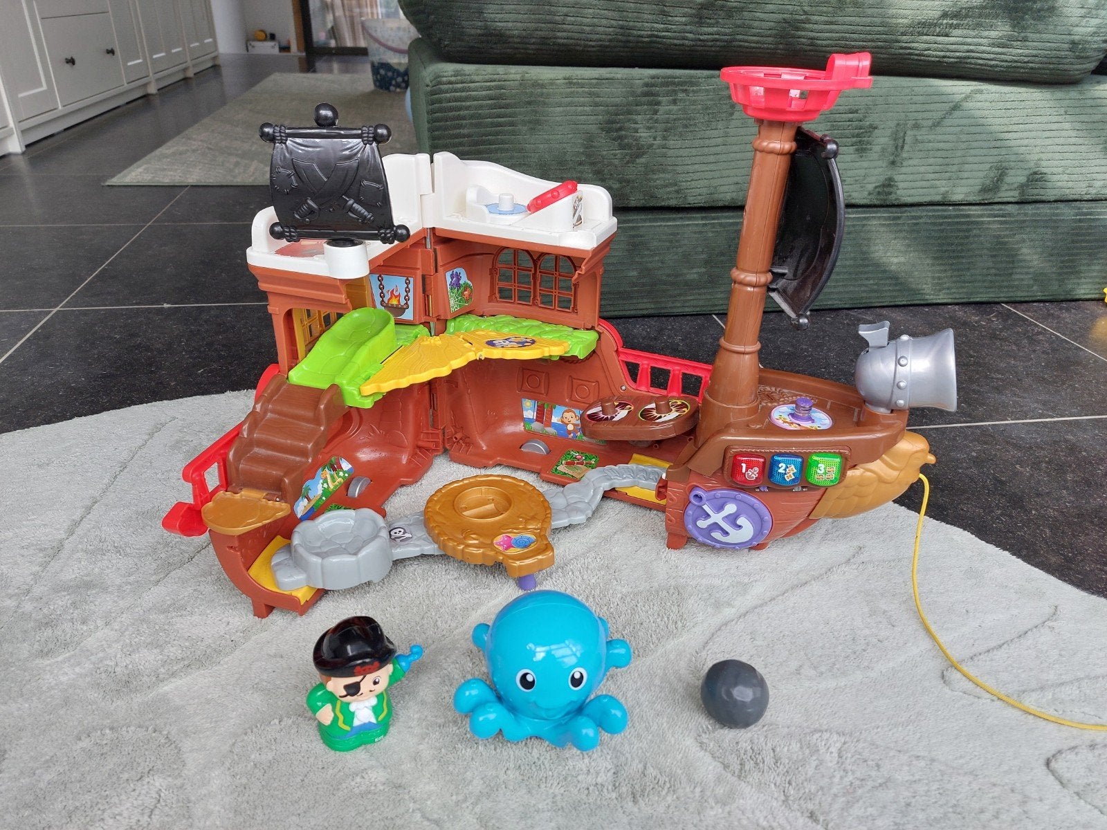 VTech Toet Toet Piratenschip met geluid en licht, Ophalen, Zo goed als nieuw, Overige typen, Met licht