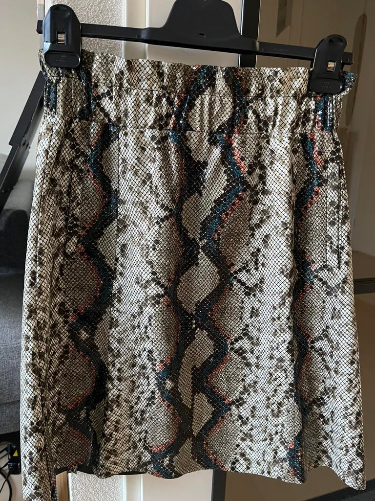 DANTE6 Prachtige rokje snake print mt2 is mt36/38, Ophalen of Verzenden, Zo goed als nieuw, Maat 36 (S), Bruin