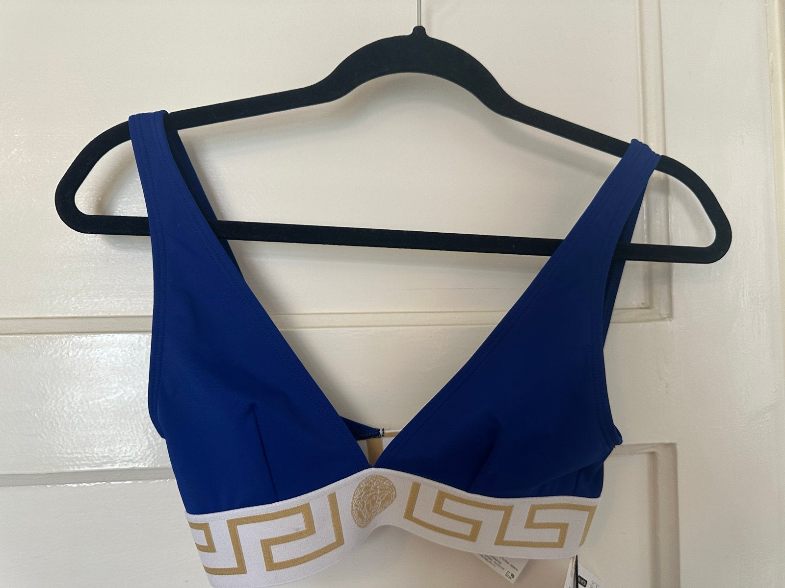 Versace Bikinitop - Nieuw met kaartjes - Made in Italy, Ophalen of Verzenden, Nieuw, Blauw, Bikini