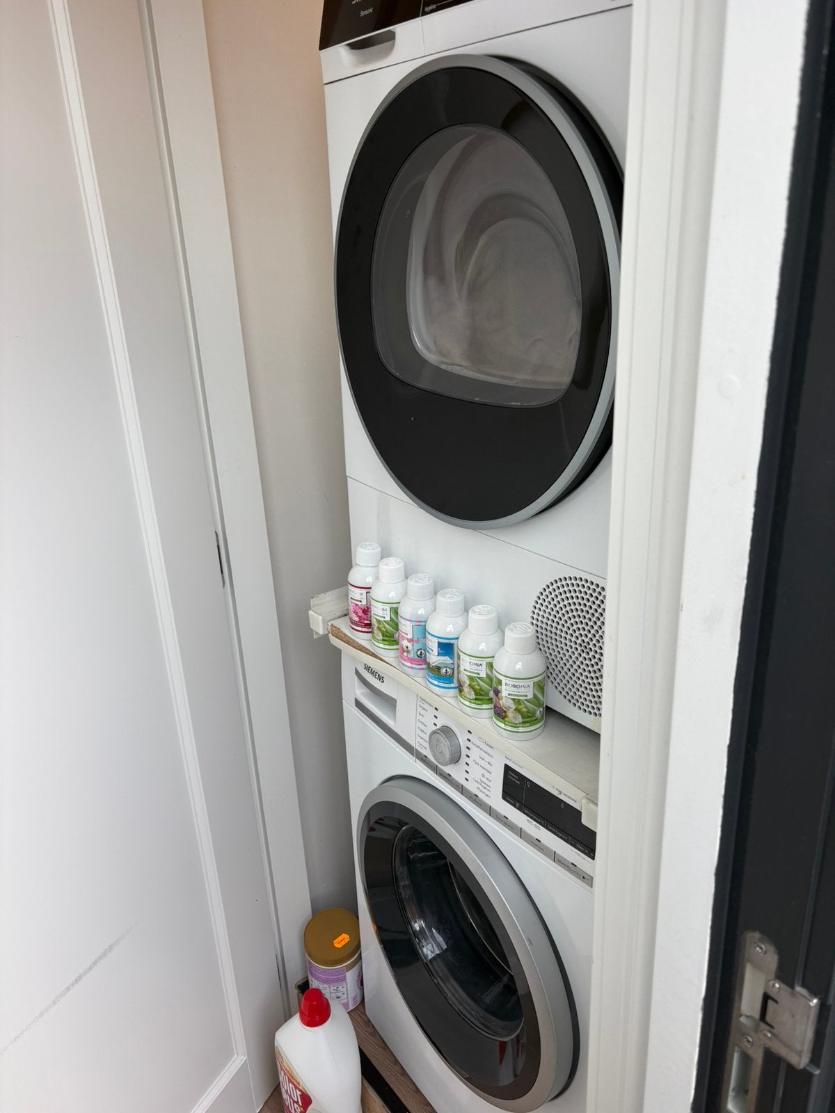 Te koop wasmachine en droger, Witgoed en Apparatuur, Ophalen, Zo goed als nieuw, 1200 tot 1600 toeren