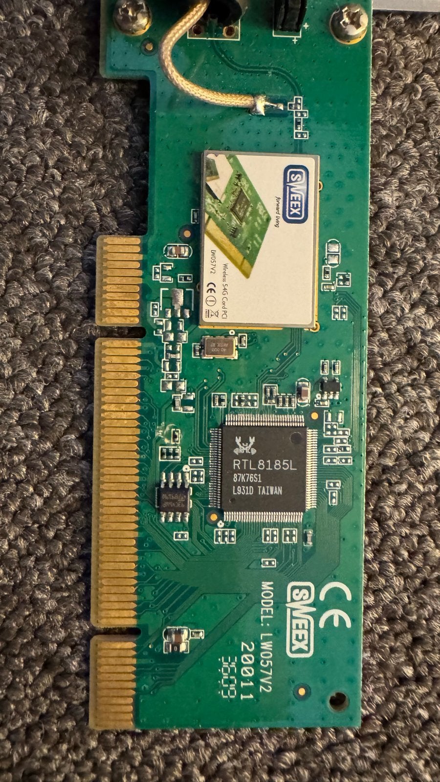 Sweex Wireless LAN PCI-kaart met antenne, Ophalen, Gebruikt, Intern