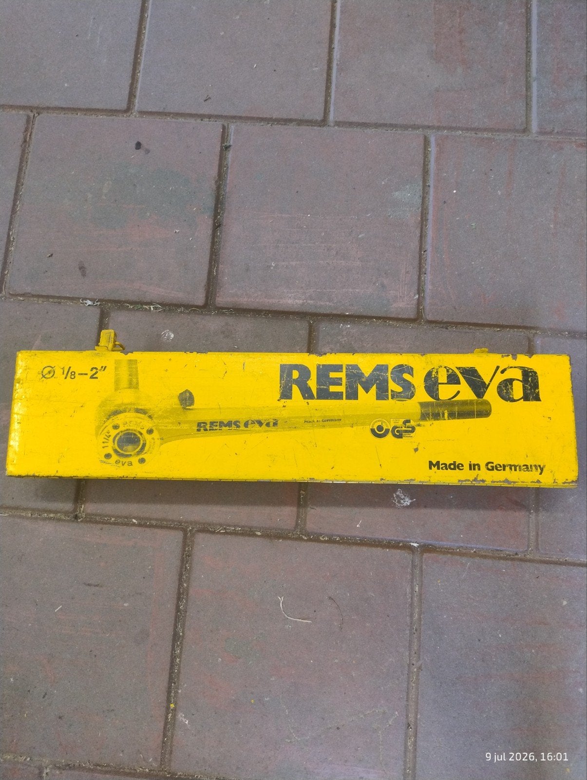 REMS Eva pijpsnijder set - 1/8"-2" Made in Germany, Doe-het-zelf en Verbouw, Gereedschap | Handgereedschap, Ophalen, Gebruikt