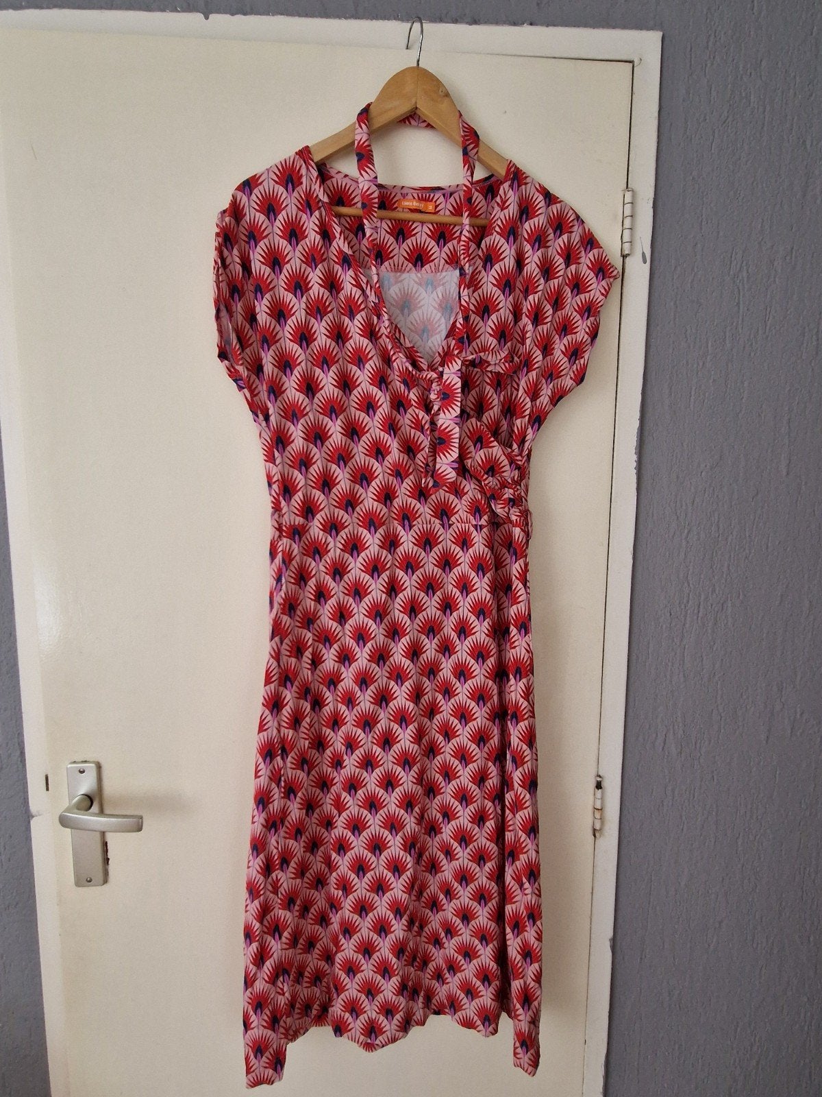 Tante betsy jurkje maat m, Ophalen of Verzenden, Zo goed als nieuw, Blauw, Knielengte