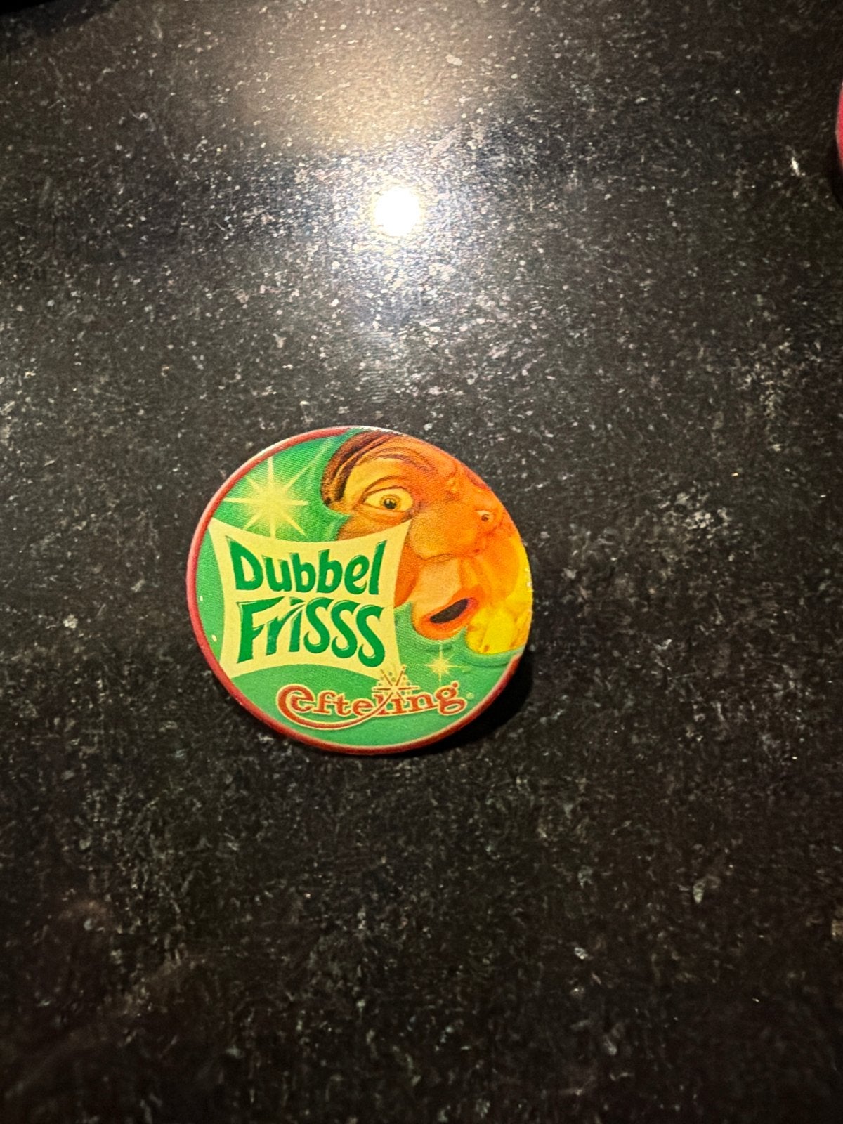 Efteling Dubbel Frisss pin, Verzamelen, Ophalen of Verzenden, Gebruikt, Button of Speldje