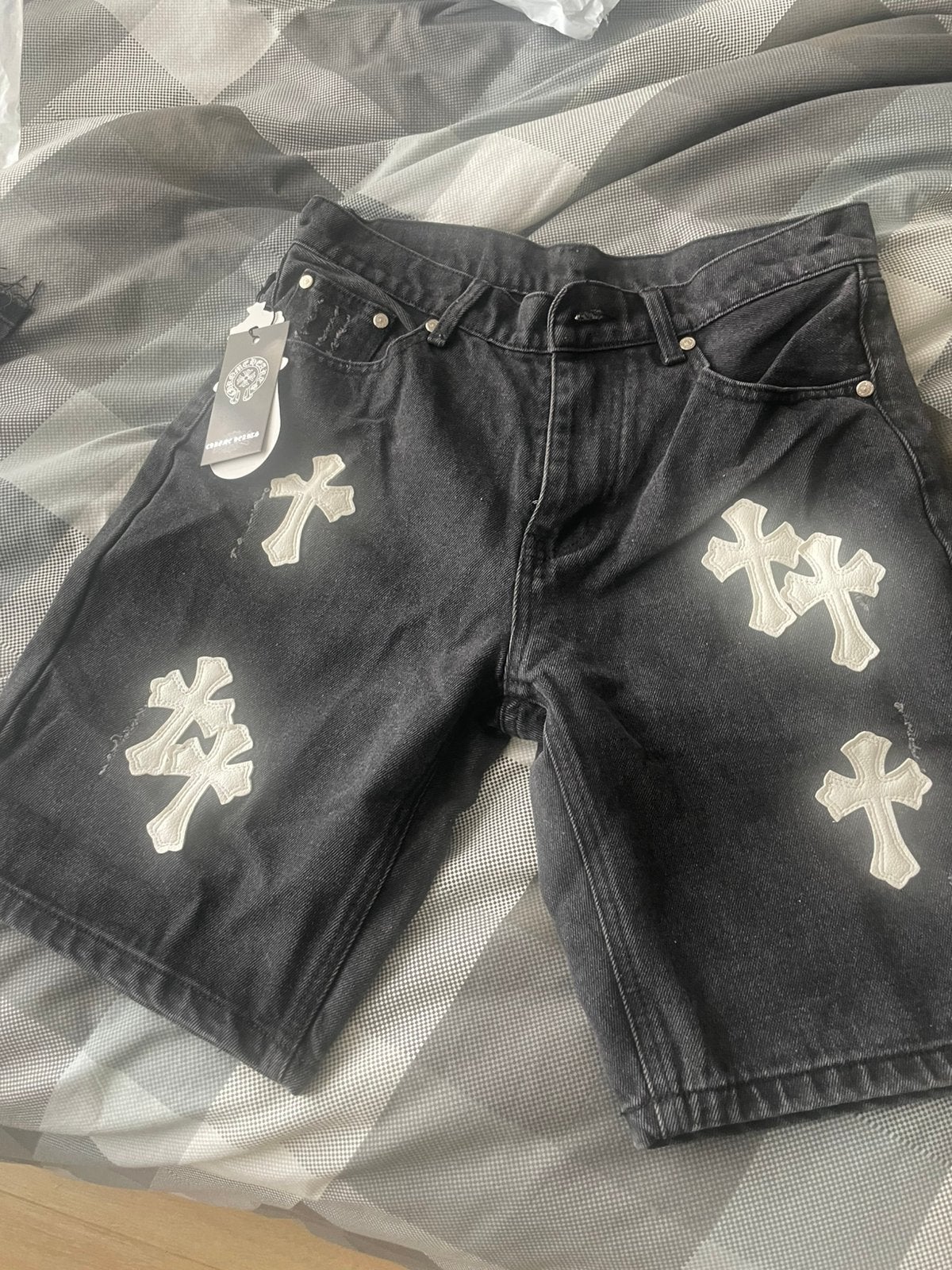 Chrome Hearts korte broek, Verzenden, Nieuw, Zwart, Overige jeansmaten