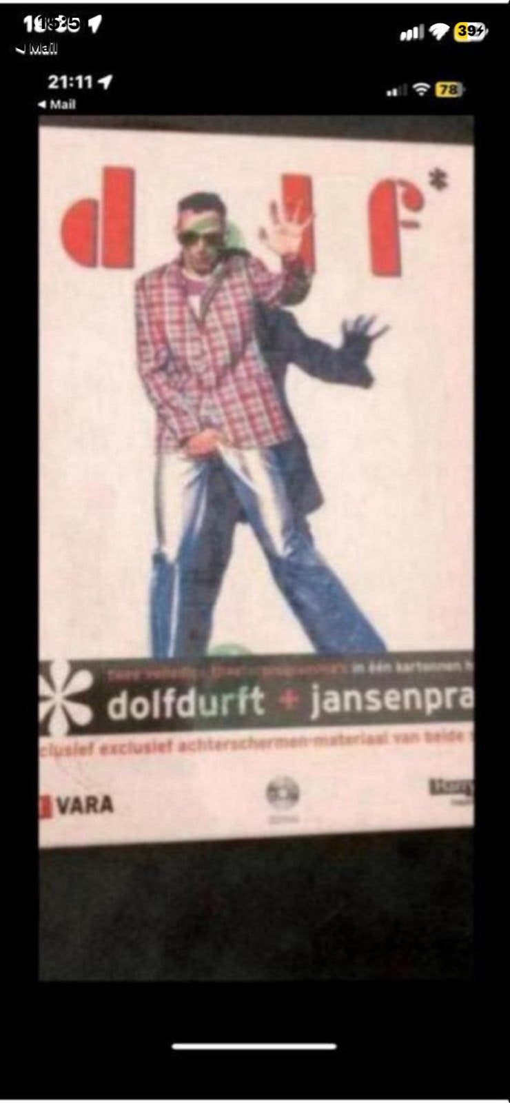 Dolfdurft + Jansenpraat DVD - Cabaret, Alle leeftijden, Ophalen of Verzenden, Gebruikt