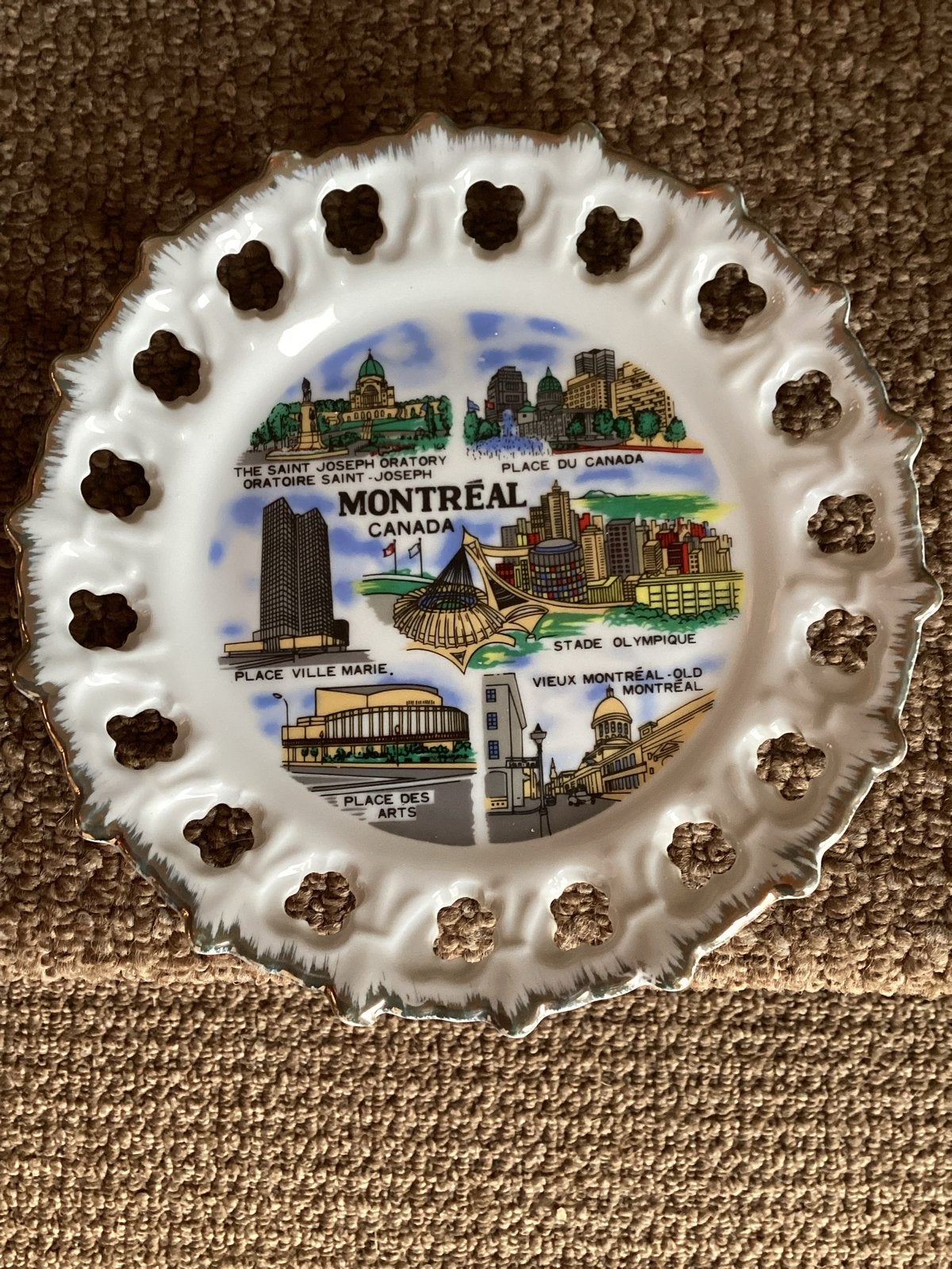 Decoratief wandbord Montréal Canada, Ophalen of Verzenden, Zo goed als nieuw, Wandbord of Wandpaneel