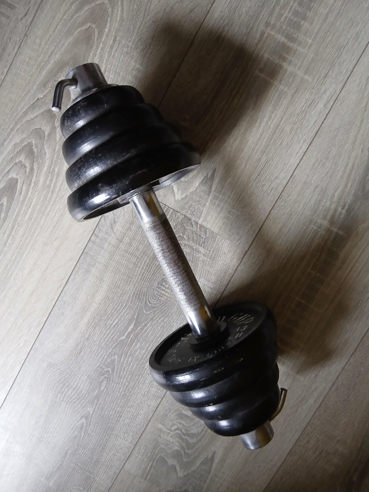 Halter van 15 kg totaal, Ophalen, Dumbbell