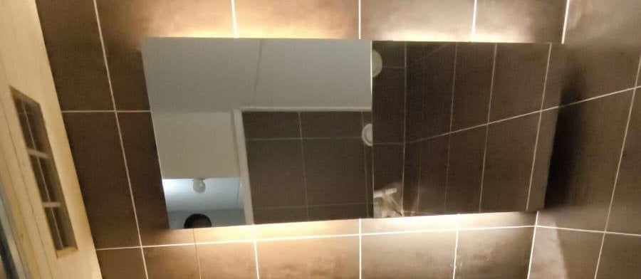 Badkamer spiegel meubel, Ophalen, Zo goed als nieuw, Laminaat