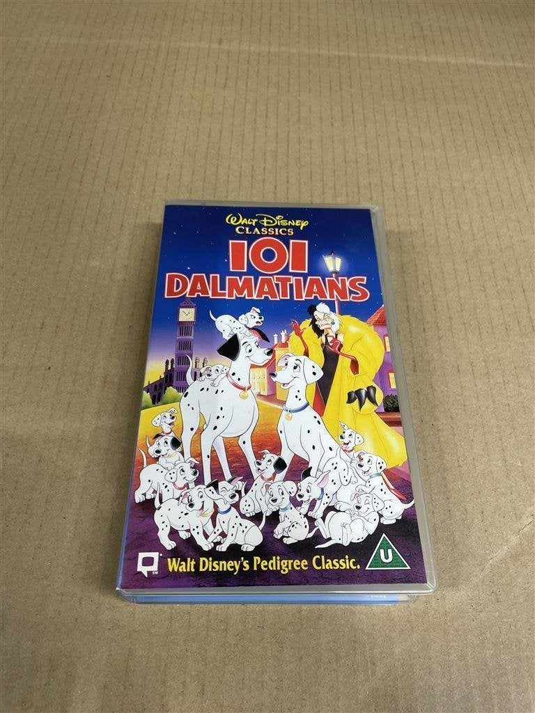 101 dalmatiers - Disney 101 Dalmations VHS tape compleet, Verzamelen, Disney, Ophalen of Verzenden, Overige figuren, Zo goed als nieuw