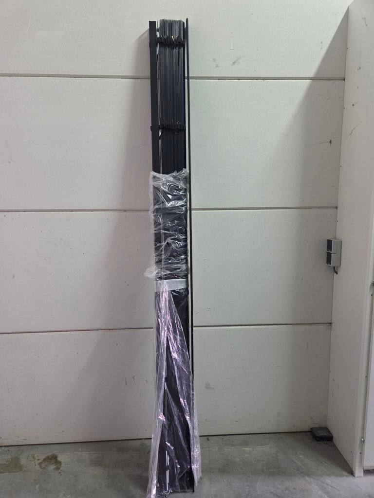 Zwarte Houten Jaloezie 255.5 cm Veneta, Ophalen of Verzenden, Zo goed als nieuw, Binnendeur, 215 cm of meer