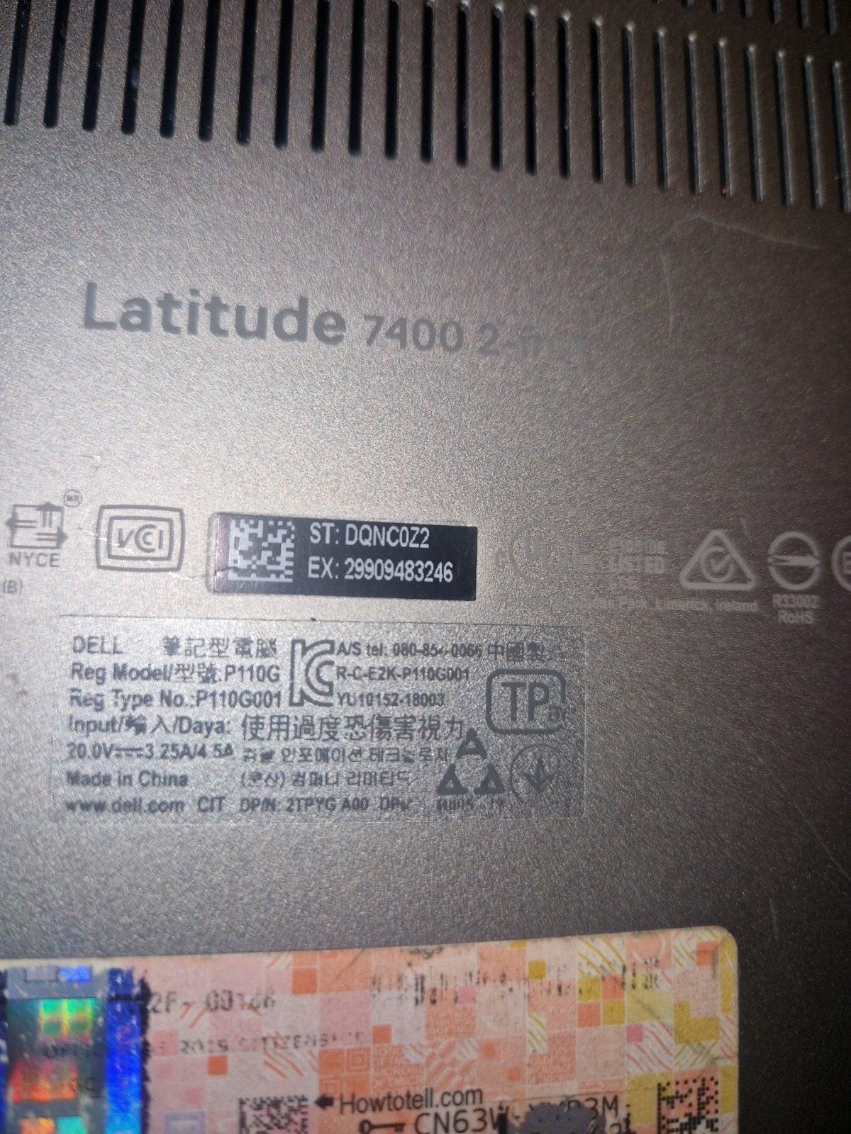 Dell Latitude 7400 2-in-1 Laptop - Gebruikt, Gebruikt, 2 tot 3 Ghz, Ophalen of Verzenden, Dell