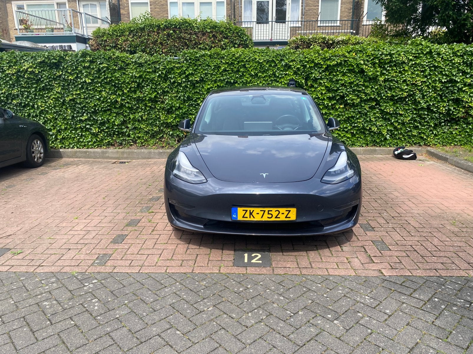 Tesla Model 3 2019 Grijs, Auto's, Automaat, Zwart, Origineel Nederlands, Elektrisch