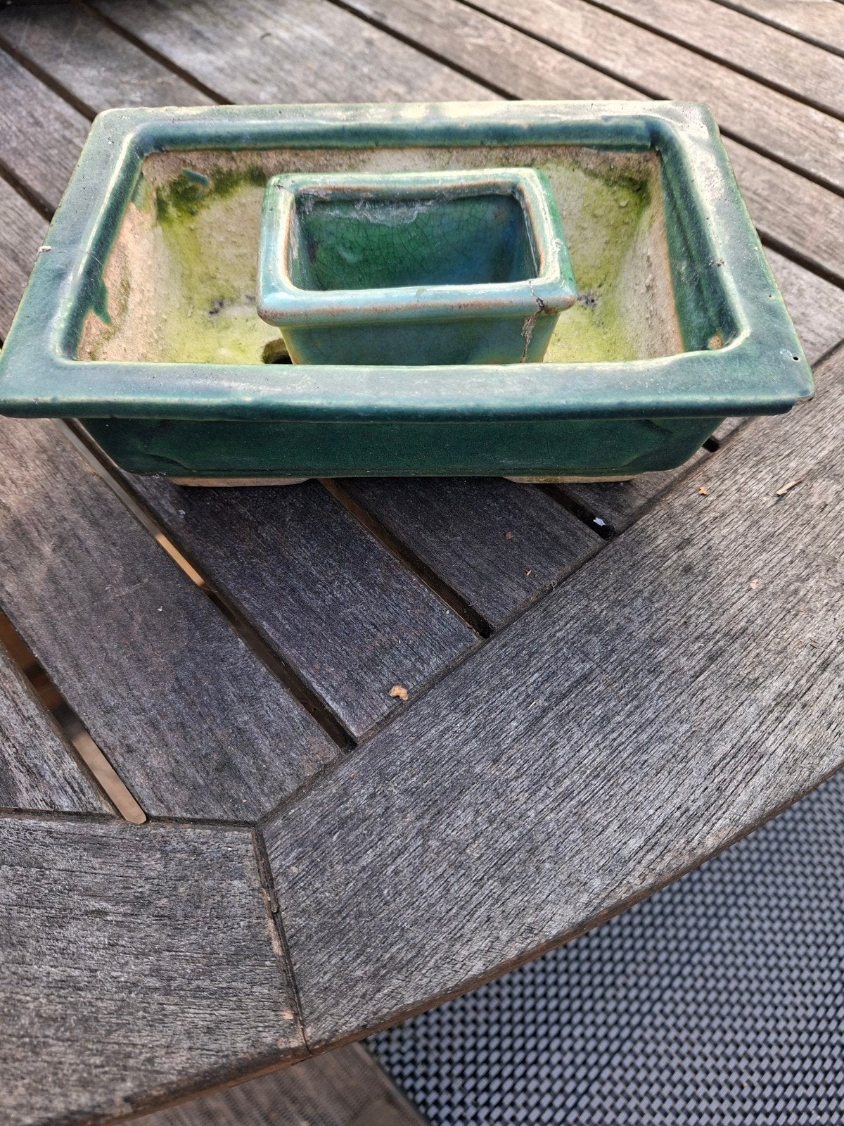 2 bonsai bakjes, Ophalen, Gebruikt, Rechthoekig, Overige materialen