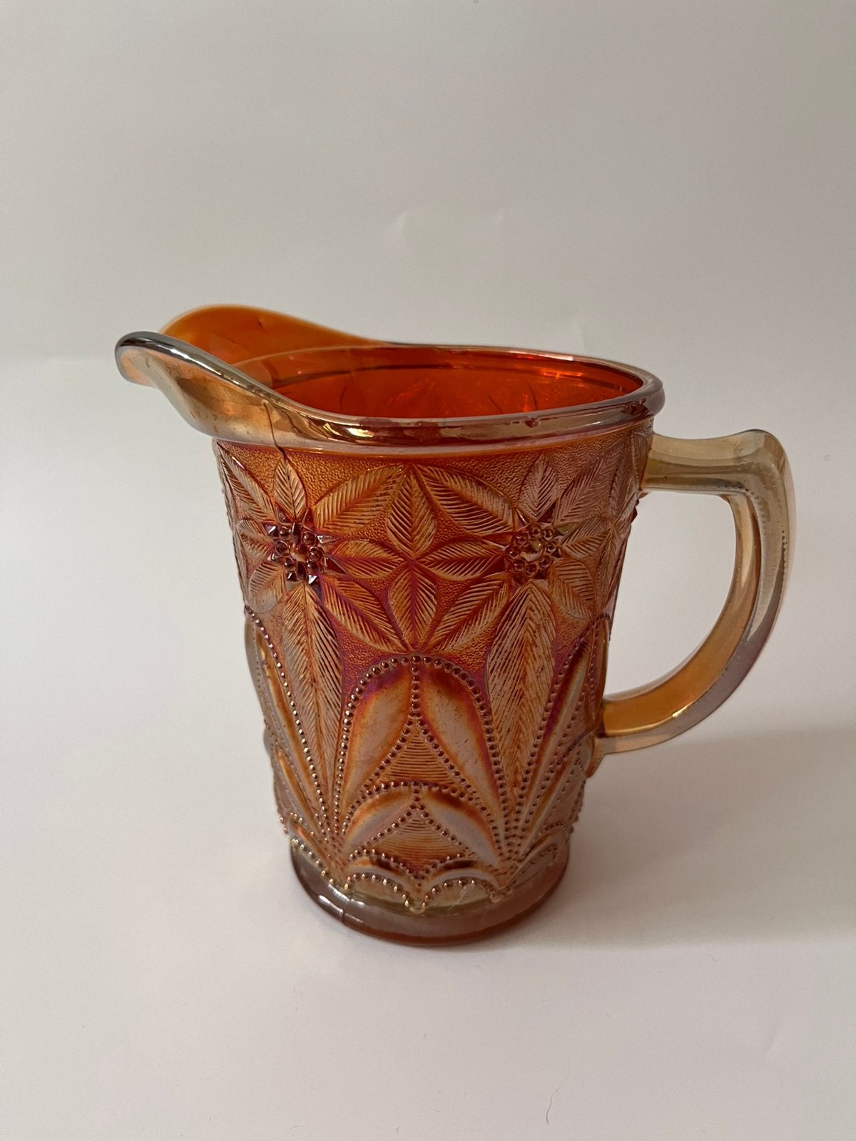 Imperial Marigold Carnival Glass grote kan, Ophalen of Verzenden
