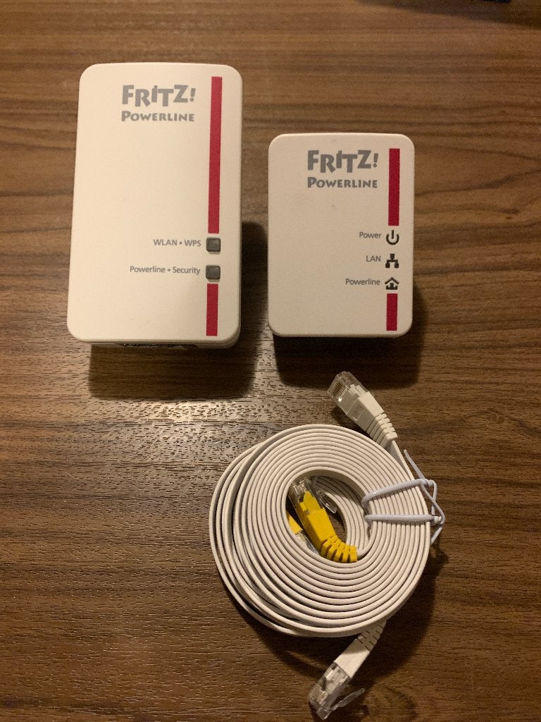 FRITZ!powerline 540e set, Computers en Software, Powerlines, Ophalen, Gebruikt, Fritz!