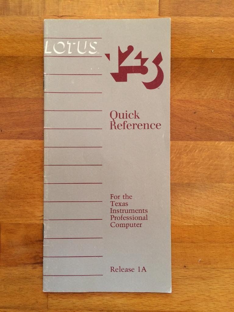 Computer nostalgie: LOTUS 123 - Quick Reference Guide, Boeken, Informatica en Computer, Zo goed als nieuw, Software, Ophalen of Verzenden