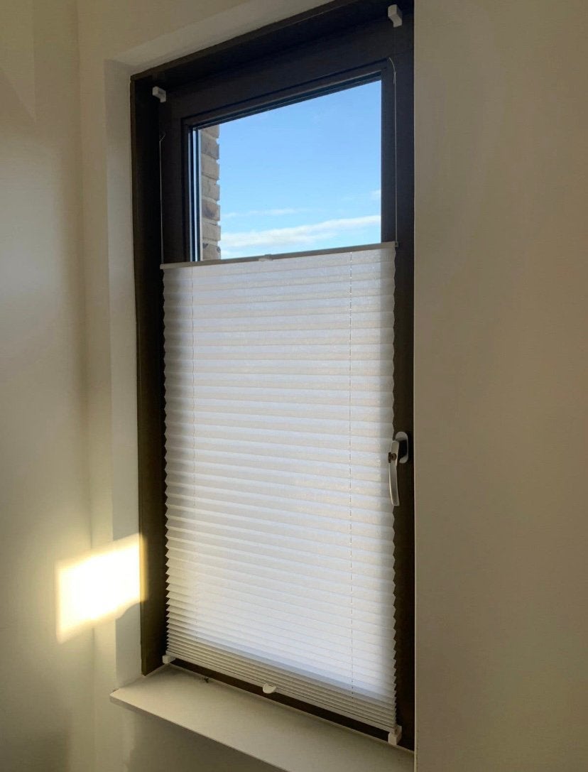 Nieuwe plissé 65x130 cm, Wit, Nieuw, Ophalen of Verzenden, 65 cm