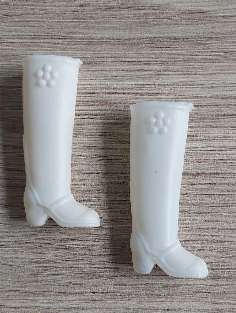 Vintage MARY QUANT Witte Daisy Laarsjes., Verzamelen, Ophalen of Verzenden, Gebruikt, Kleertjes
