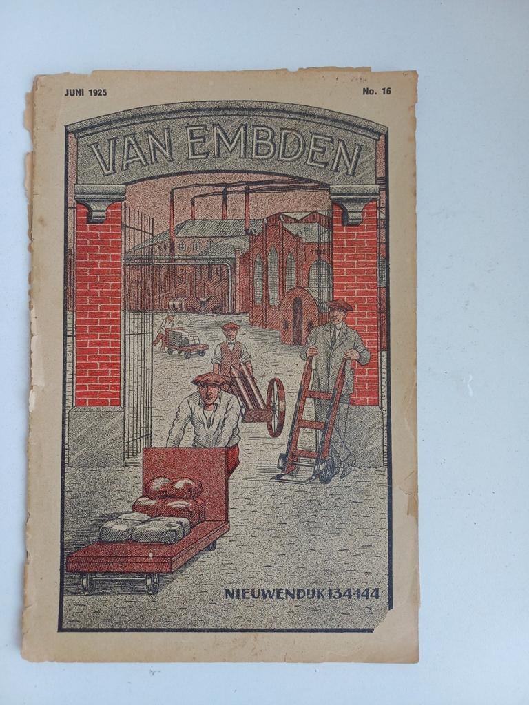Amsterdam 1935 folder Niewendijk 124 gereedschap, Ophalen of Verzenden, Overige typen