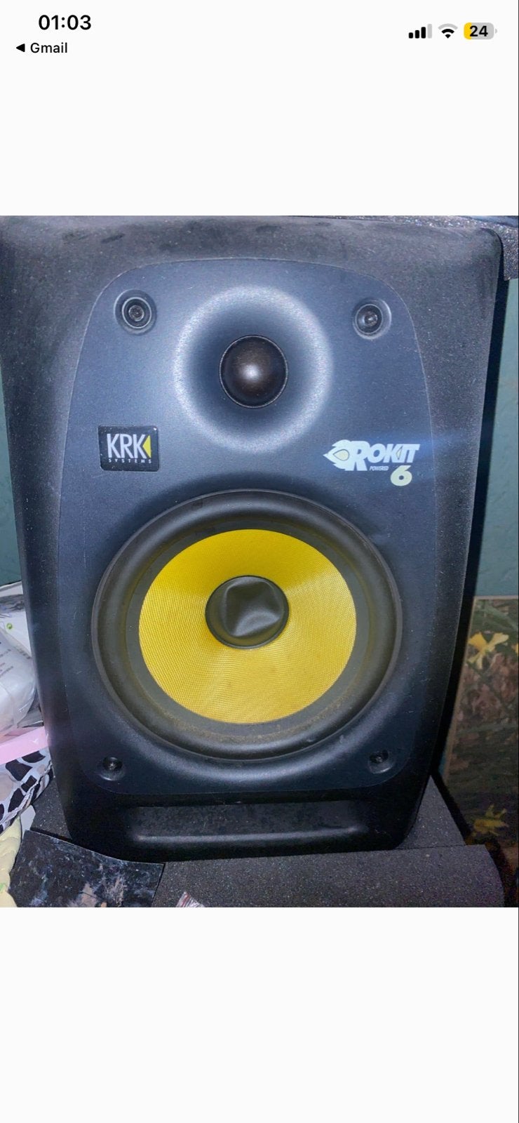 KRK Rokit 6 RPG2 Studiomonitoren set van 2 stuks incl foam, Studiomonitor, Gebruikt, Ophalen of Verzenden, KRK