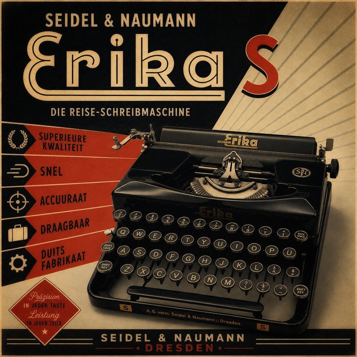 Seidel & Naumann Erika "S", vakkundig gereviseerd, Diversen, Ophalen of Verzenden, Gebruikt