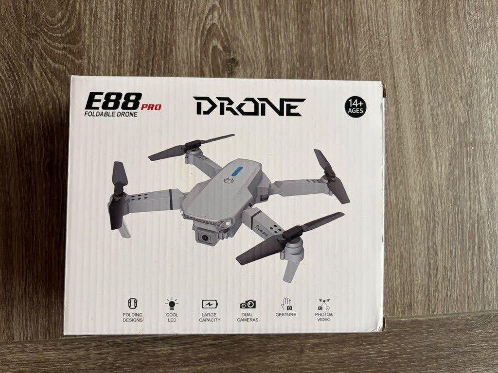 E88 Pro Opvouwbare Drone met Camera en Afstandsbediening, Audio, Tv en Foto, Return to Home, Cameradrone, 100 tot 1000 meter, Overige merken