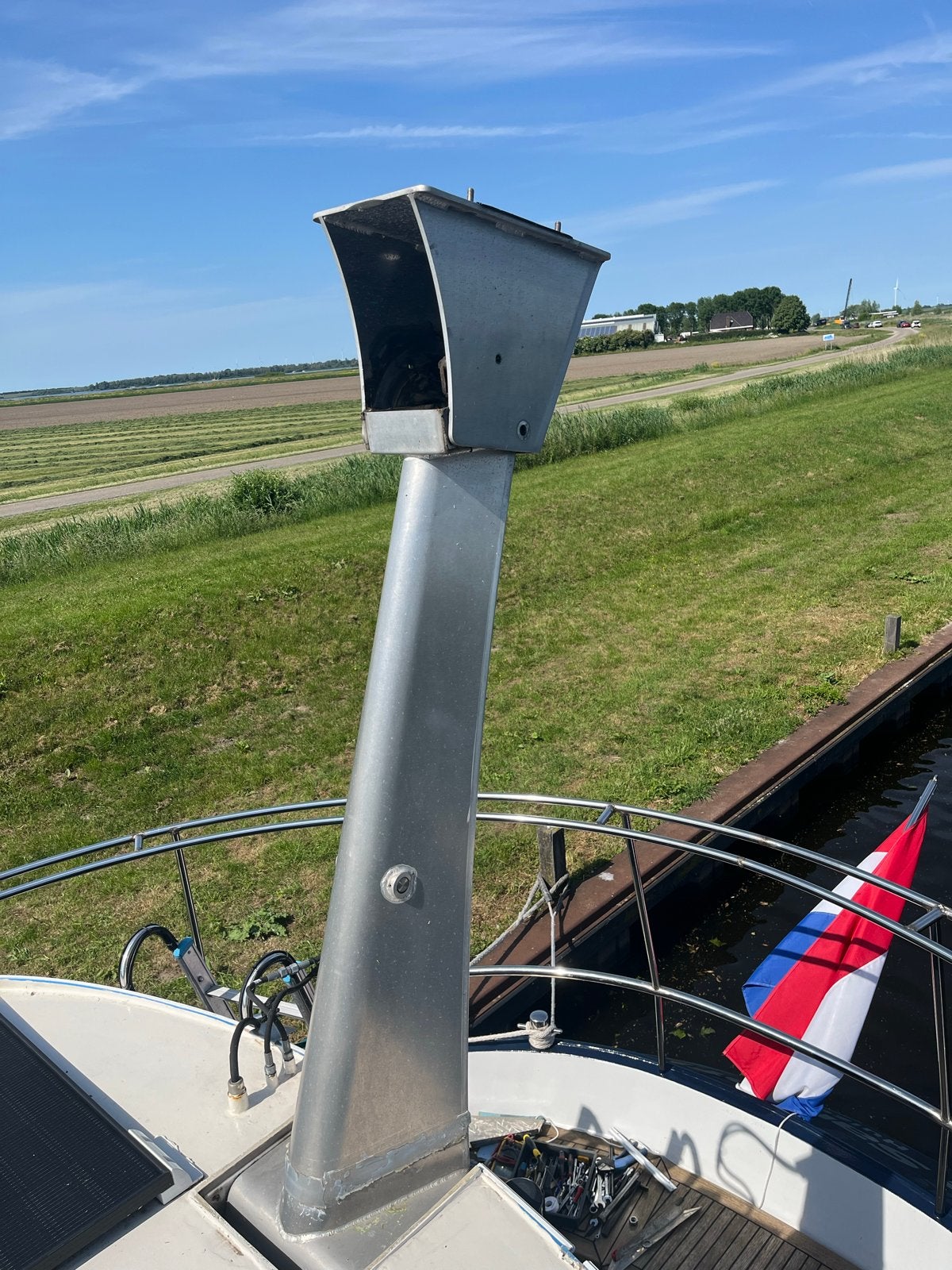 Aluminium radarmast voor boot, ca 175 cm hoog., Ophalen, Gebruikt, Overige typen