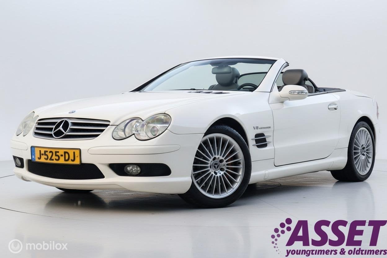 Mercedes SL500 V8 aut AMG-optiek | youngtimer 04-2002 | BOSE, Automaat, Achterwielaandrijving, Gebruikt, Cabriolet