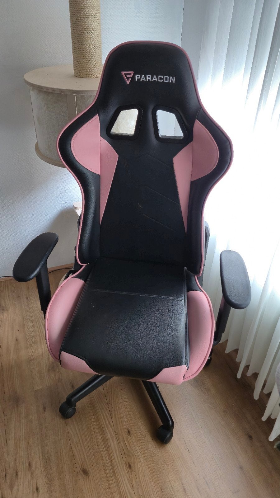 Paracon Brawler Gaming Stoel - Roze/Zwart, Ophalen, Gebruikt, Roze, Gaming bureaustoel