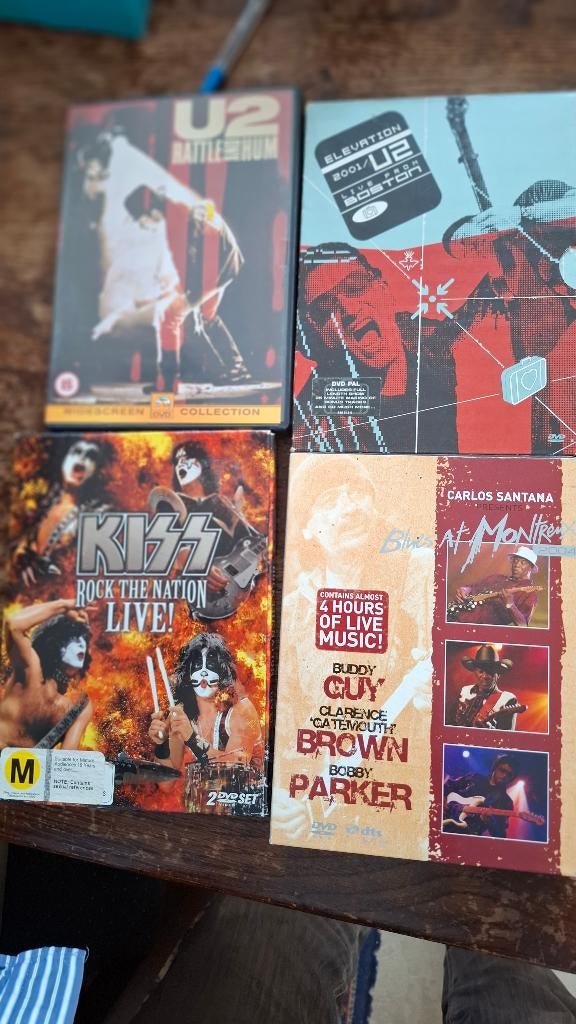 Kiss/U2/Buddy Guy dvd's, Alle leeftijden, Verzenden, Zo goed als nieuw