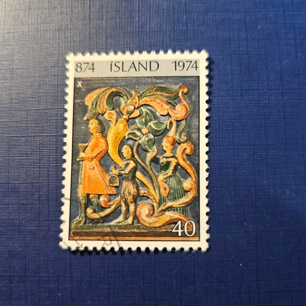 IJsland nr 496, Ophalen of Verzenden, IJsland, Gestempeld