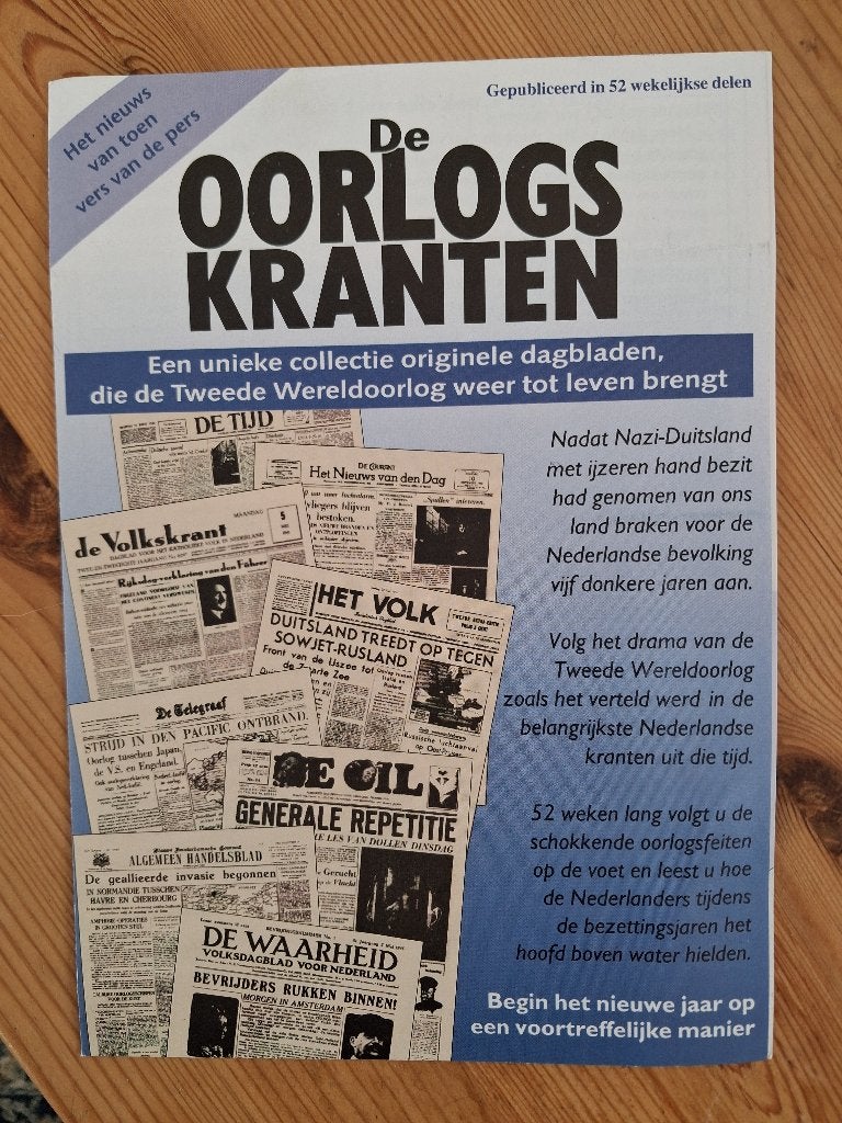 Geschiedenis, Ophalen, 1940 tot 1960, Nederland, Tijdschrift