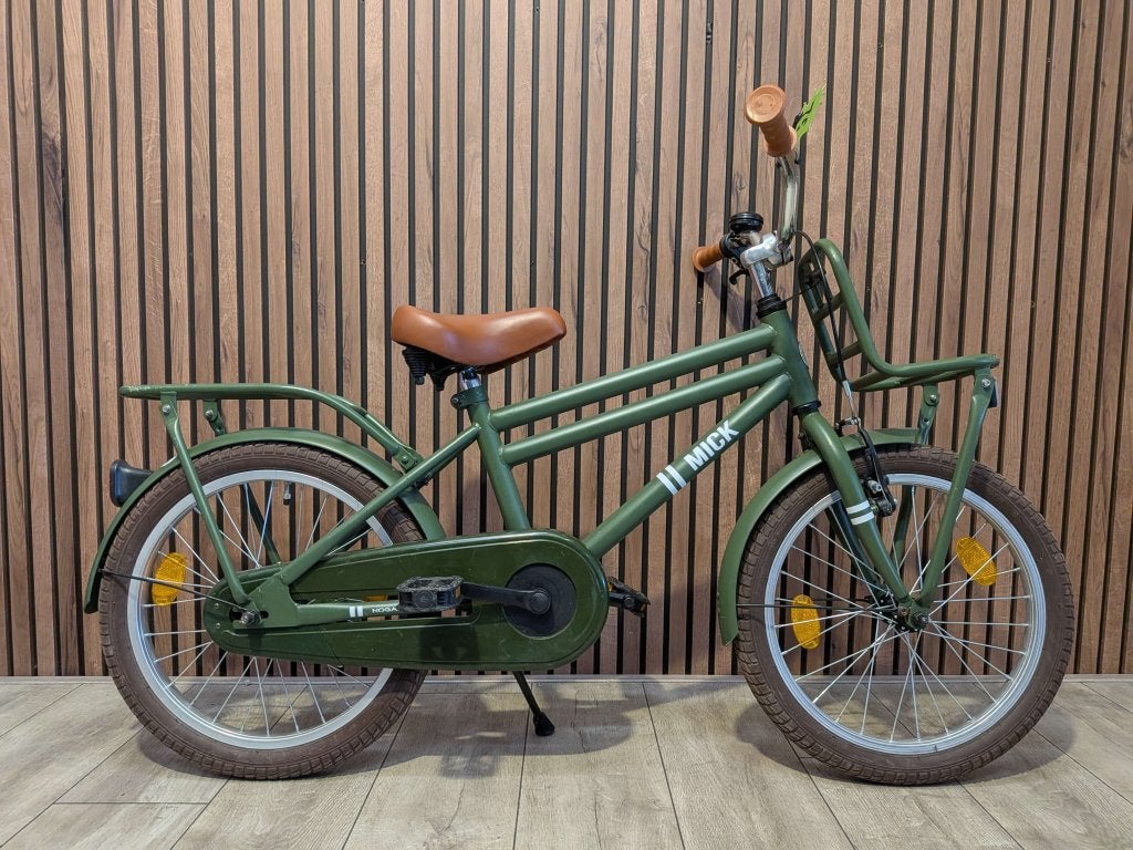 Popal Mick 18 inch jongensfiets, Terugtraprem, Gebruikt, Niet ingevuld, Handrem