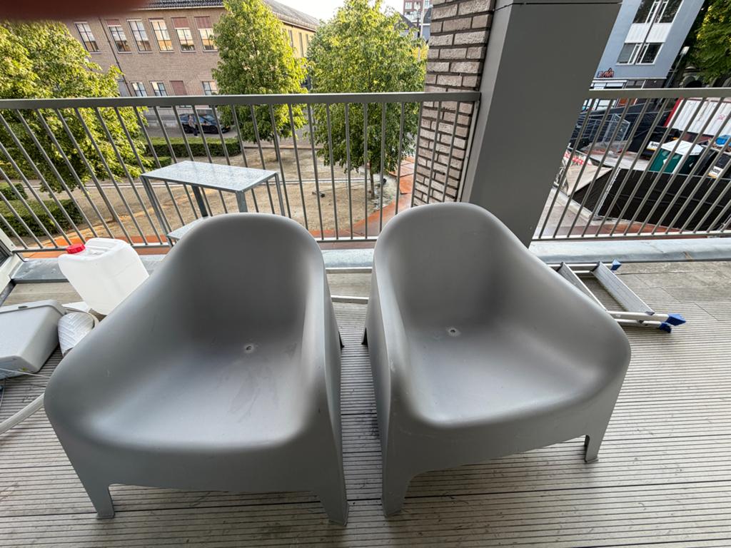 Ikea skarpö 2 stuks grijs, Ophalen, Gebruikt, Kunststof