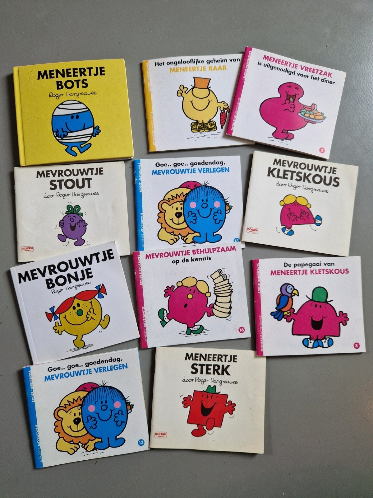 Meneertje en Mevrouwtje Boekjes - Set van 11, Verzenden, Gelezen, Roger Hargreaves, Fictie algemeen