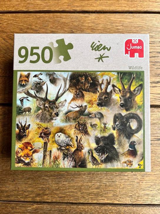 Jumbo Wildlife puzzel 950 stukjes Rien Poortvliet, Ophalen of Verzenden, Meer dan 50 stukjes, Gebruikt, 6 jaar of ouder