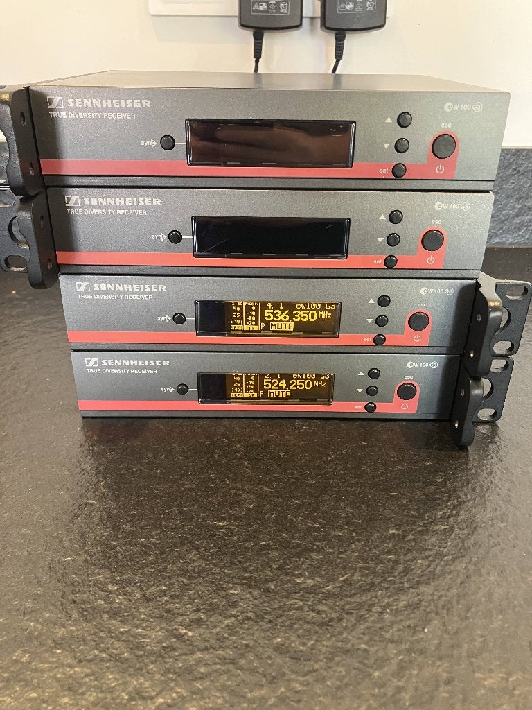 3x Sennheiser EW100 G3 draadloze ontvanger A-band 516-558MHZ, Muziek en Instrumenten, Microfoons, Ophalen of Verzenden, Zo goed als nieuw