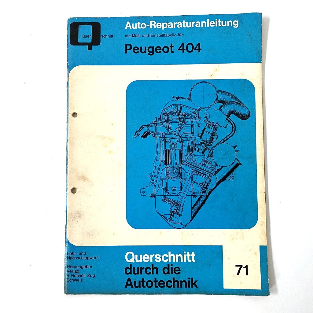 Peugeot 404 Reparatur anleitung, Verzenden