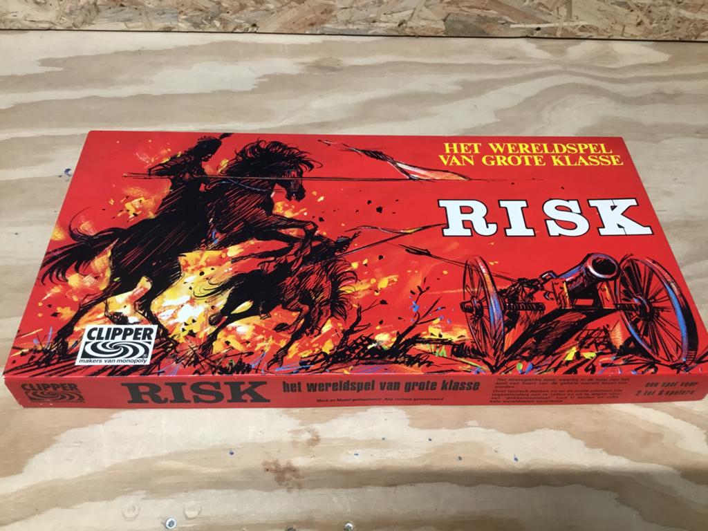 Risk vintage rode doos Clipper Rek5, Ophalen, Gebruikt, Vijf spelers of meer, Clipper