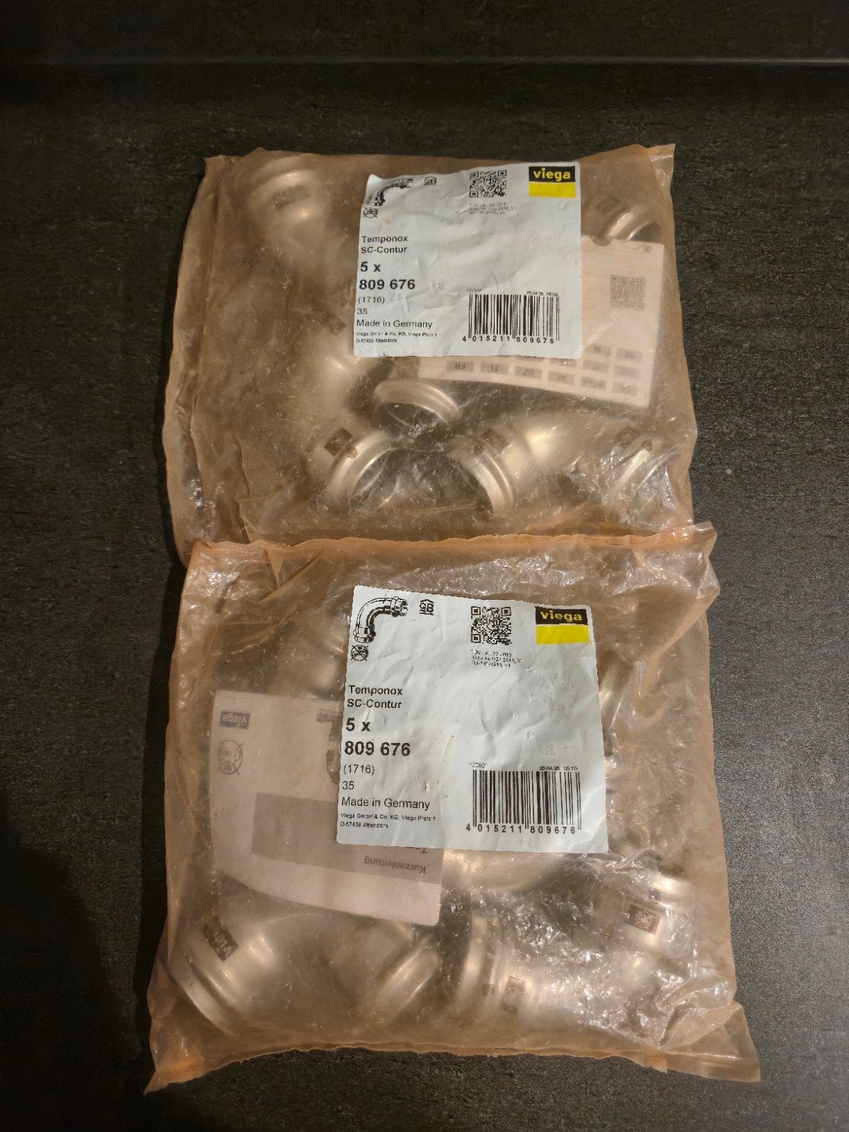 2 zakken nieuwe Viega Temponox SC-contur 809676 (1716), Ophalen of Verzenden, Nieuw