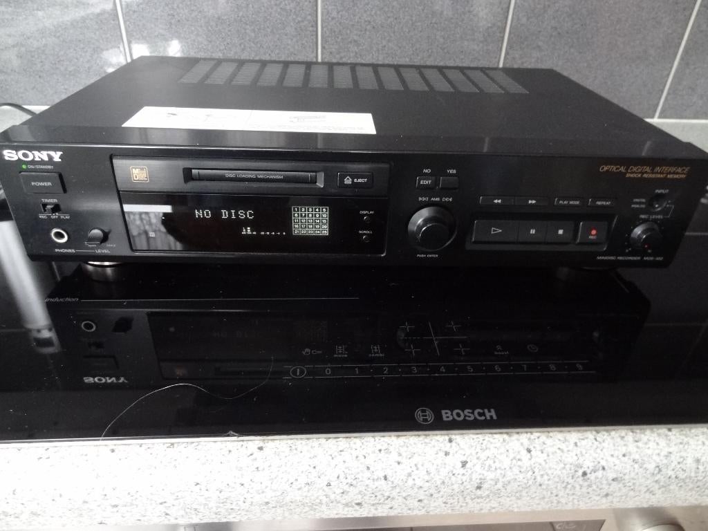 Minidisk Recorder, Audio, Tv en Foto, Walkmans, Discmans en Minidiscspelers, Ophalen, Minidisc-recorder