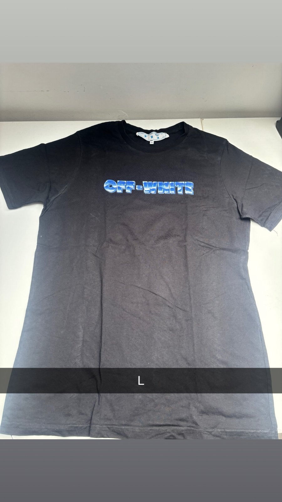 Off white t shirt zwart L, Ophalen of Verzenden, Zo goed als nieuw, Maat 52/54 (L), Zwart