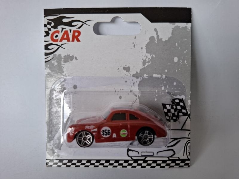 Porsche 356 Outlaw rood nieuw op kaart van Car (geen HW) 3", Ophalen of Verzenden, Nieuw, Auto
