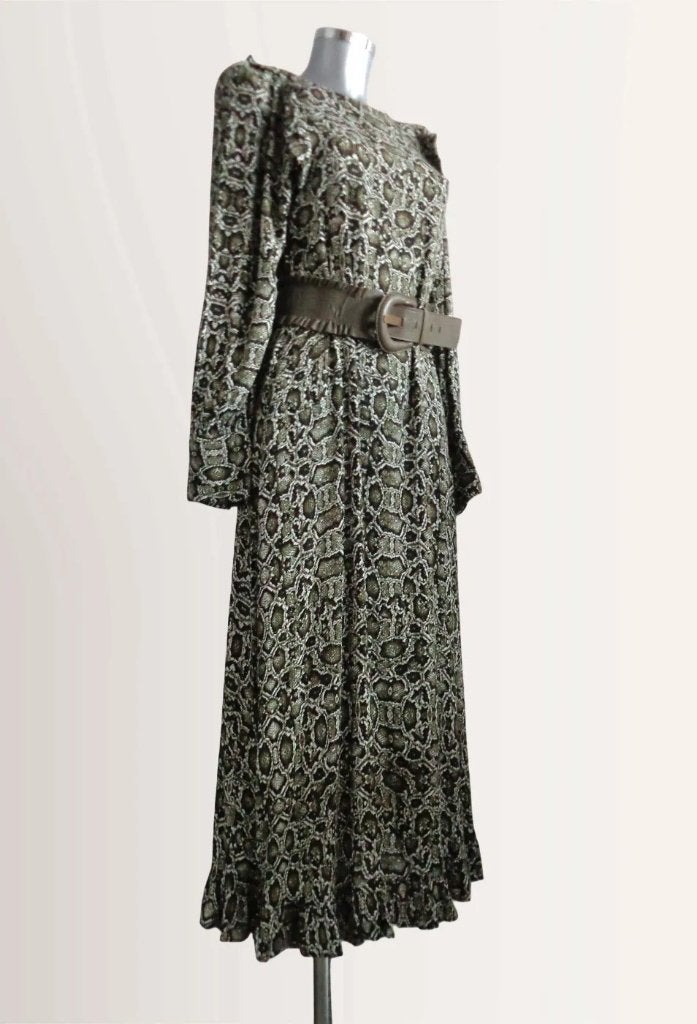 Essentiel Antwerp snake jurk viscose, maat 34 origineel, Ophalen of Verzenden, Zo goed als nieuw, Essentiel Antwerp, Maat 34 (XS) of kleiner