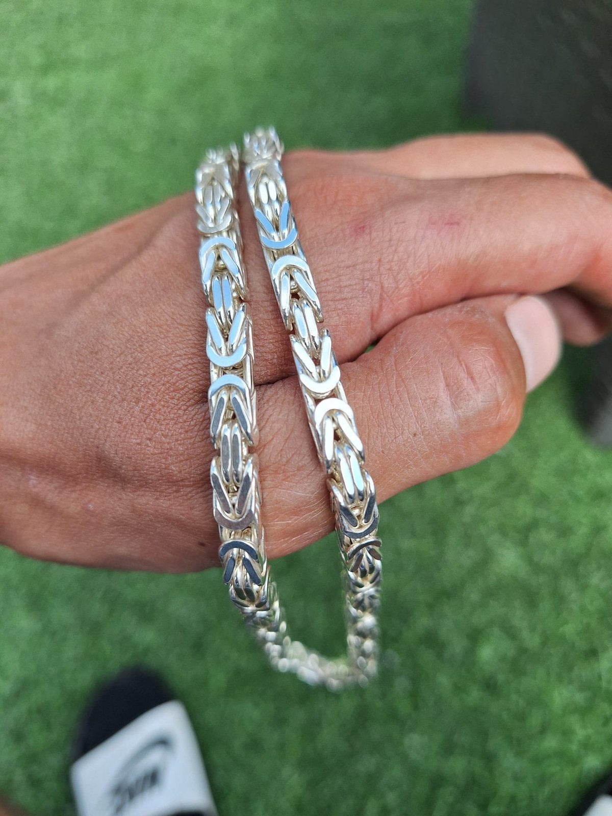 Koningsketting 925 Zilver 5,5MM Breed 103,03Gram Net, Sieraden, Tassen en Uiterlijk, Ophalen of Verzenden, Nieuw, Zilver, Zilver