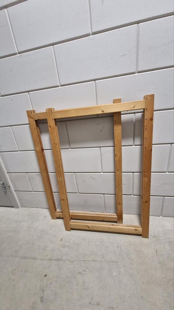 Lundia blank gelakt open zijstukken 60x88,5cm, Ophalen