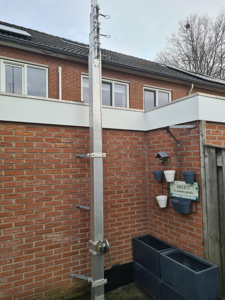 Kokermast aluminium, Telecommunicatie, Antennes en Masten, Ophalen of Verzenden, Mast