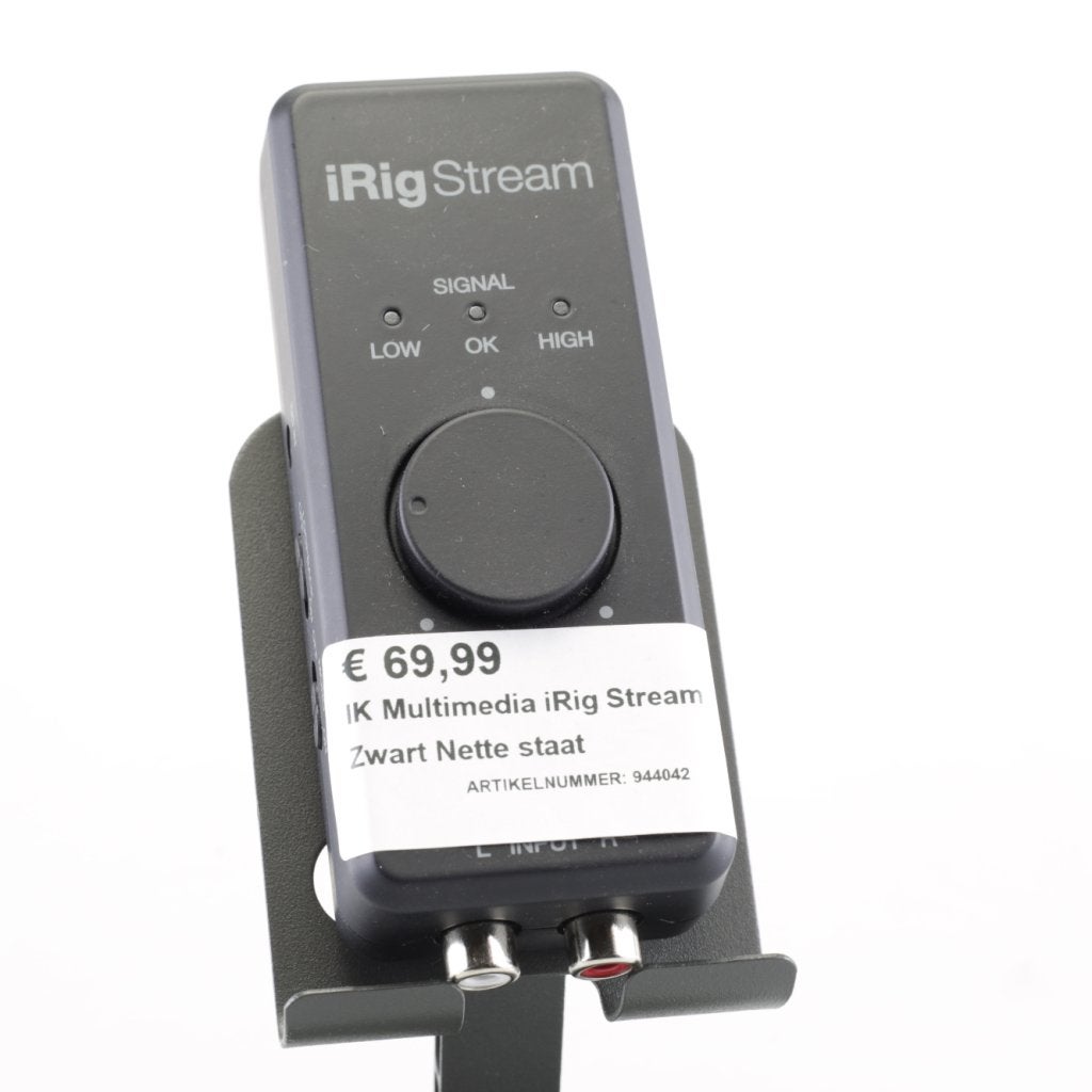 IK Multimedia iRig Stream Zwart Nette staat, Flex Ltd., Zo goed als nieuw, https://flex.com/contact-us, Nobelstraat 10, 5807 GA Oostrum LB, Limburg, Nederland